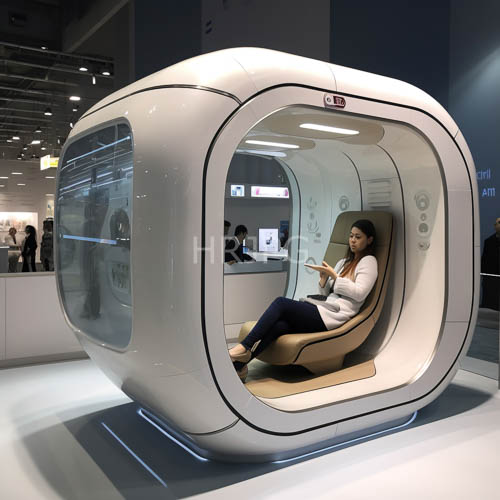 metallic pod chair frames silhouette female figures in rooms