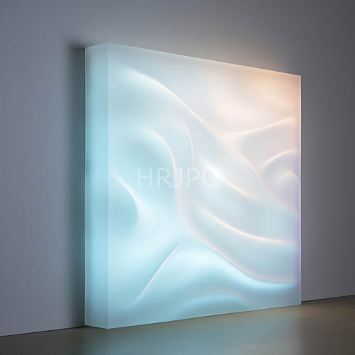 colorful realistic installation meets industrial environment on polished concrete floor