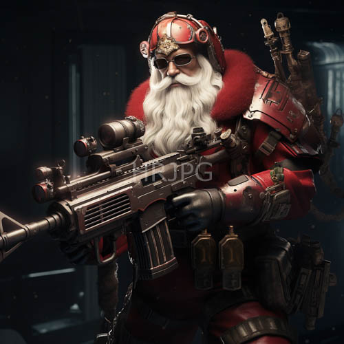industrial landscape reveal santas crafted greatcoat amidst copper pipes and steam vents