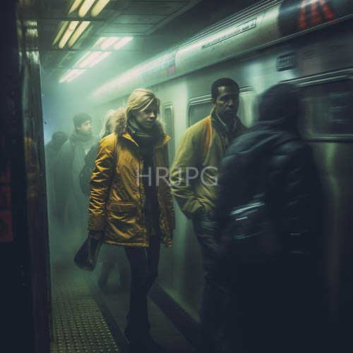High Resolution: Subway platforms hold weathered pillars in thick foggy stations download. | HRJPG.com