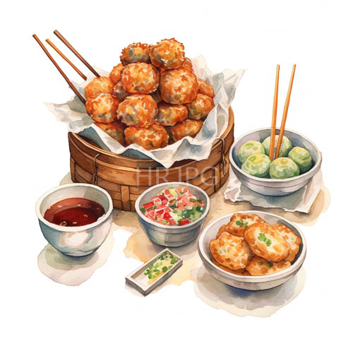gyoza arranged in wicker basket with edges of bowl creating calm