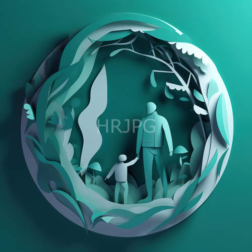 High Resolution: MandalaAdorned Figures Suspended in Turquoise Gradient with Interwoven Fingers download. | HRJPG.com