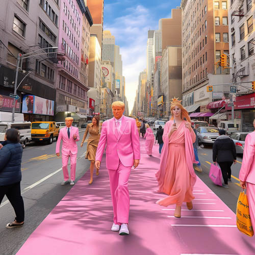 vibrant hues carpet city streets during outdoor parade events