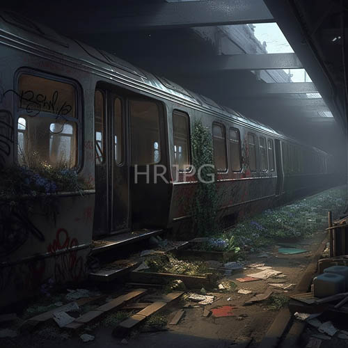 abandoned trains decaying facade unveils layers of graffiti and neglect