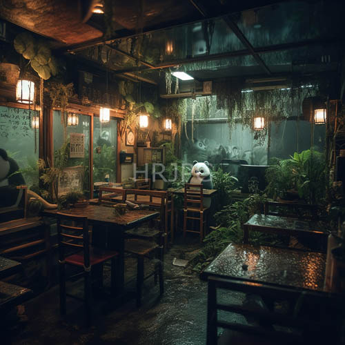 High Resolution: Mysterious Caf矇 Atmosphere of Muted Elegance and Forgotten Stories download. | HRJPG.com