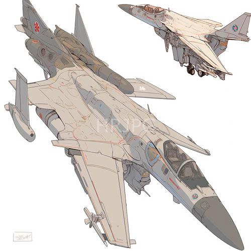 fighter jets slice through azure sky with metallic forms dominating horizon