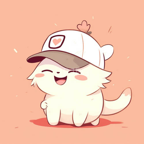 furry feline enchantment on pastel hues amidst serene peachtoned surroundings