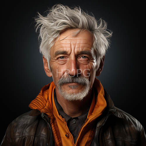 High Resolution: Angular Wrinkles Framing a Life of Adventure on a Weathered Leather Jacket download. | HRJPG.com