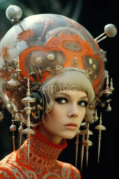 candlelight flickers across steampunk gear accents and ethereal dresses
