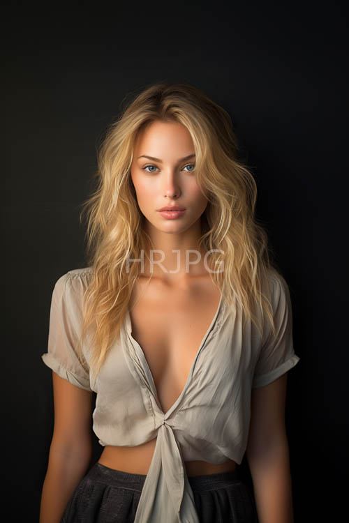 gold chain necklaces accent fair skin on beige backgrounds