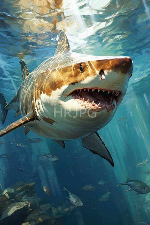 oceanic predators coppertoned scales reflect sunlit ocean currents