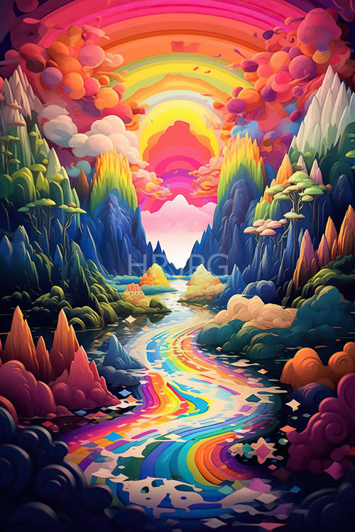 sapphire mountain peaks emerge from luminous clouds at sky edges