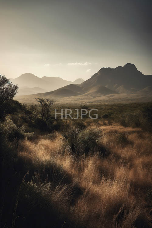 High Resolution: Rugged Rock Formations Stretch Towards Distant Peaks and SnowCapped Mountains download. | HRJPG.com