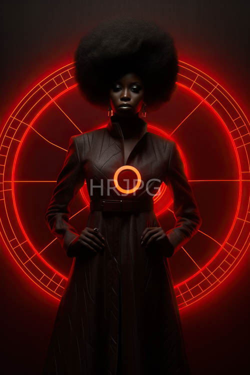 High Resolution: Mystical patterns emerge from glowing neon studio backgrounds download. | HRJPG.com