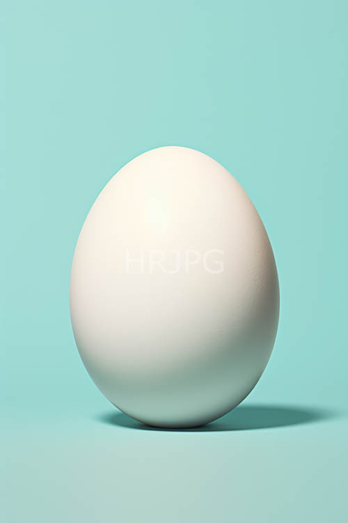 eggshaped object rests serenely on turquoise surface with reflected hues and intricate patterns unfolding