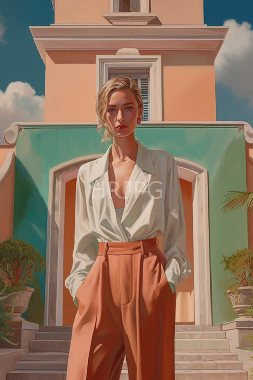 mediterranean figure basks in fading light of ancient architectures carvings and stucco textures