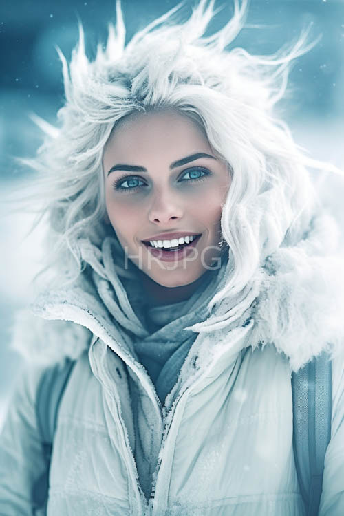 snowy landscape of delicate snowflakes and pristine white terrain unfolds