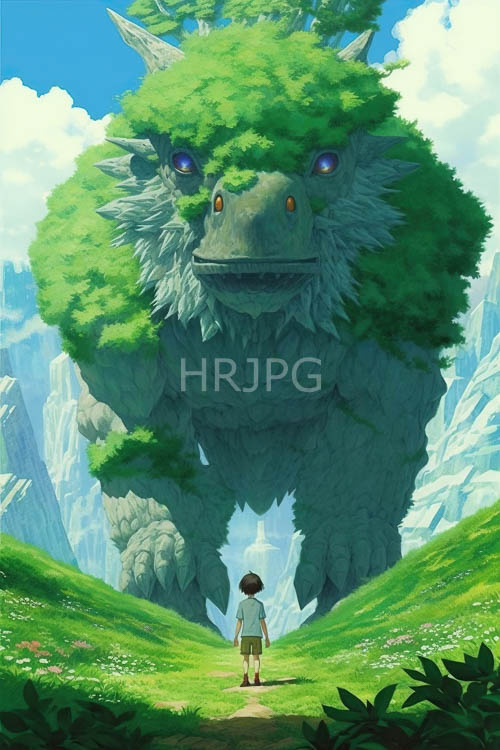 rugged terrain unfolds majestically as dragon rises from grassy slope amidst morning light