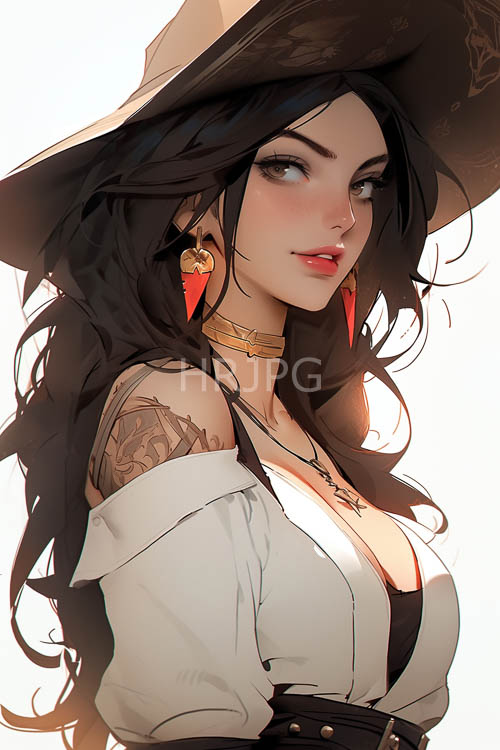 fairskinned woman with long black hair and green eyes takes center stage in rustic setting