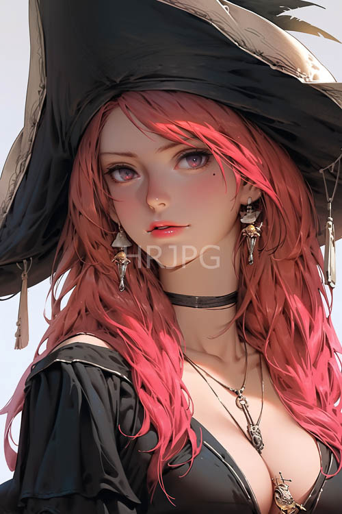 incense wafts through dimly lit chamber enveloping woman in mystique of wavy red hair