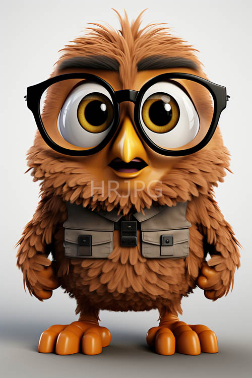 owls earthy tones emerge in studio lighting amidst beige background