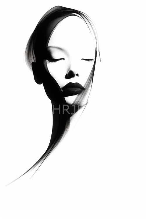 High Resolution: Monochromatic with Enigmatic Form and Intricate Shadows on Pristine White Surface download. | HRJPG.com