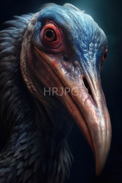 High Resolution: Ostrich Facial Expressions in Meticulous Scenery with Plumage and Light download. | HRJPG.com