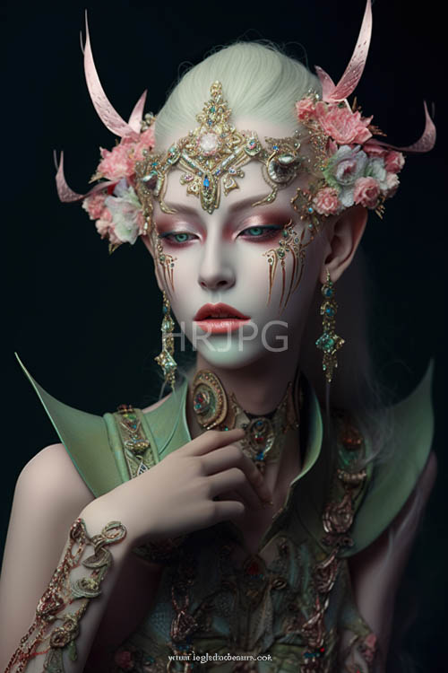 High Resolution: Pale skin tones stand out against dark studio backgrounds download. | HRJPG.com