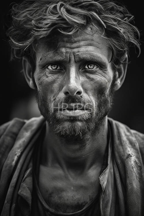 High Resolution: Battlehardened warriors rugged terrain reflects intensity of his piercing blue eyes download. | HRJPG.com