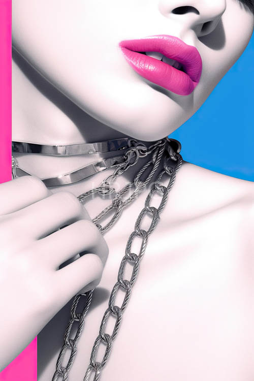 High Resolution: Porcelain skin structure catches flickering color washes download. | HRJPG.com