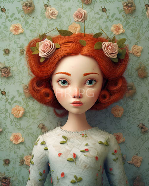 High Resolution: Floral pattern dresses clothe doll forms in pastel hues download. | HRJPG.com