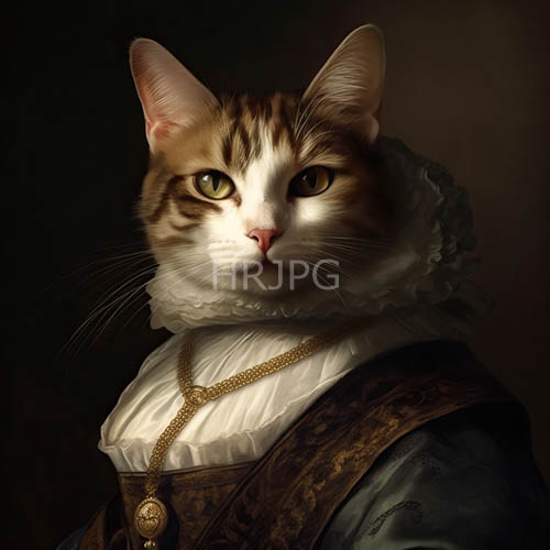 renaissanceera buildings silhouettes loom against feline subjects lavish attire in ornate settings
