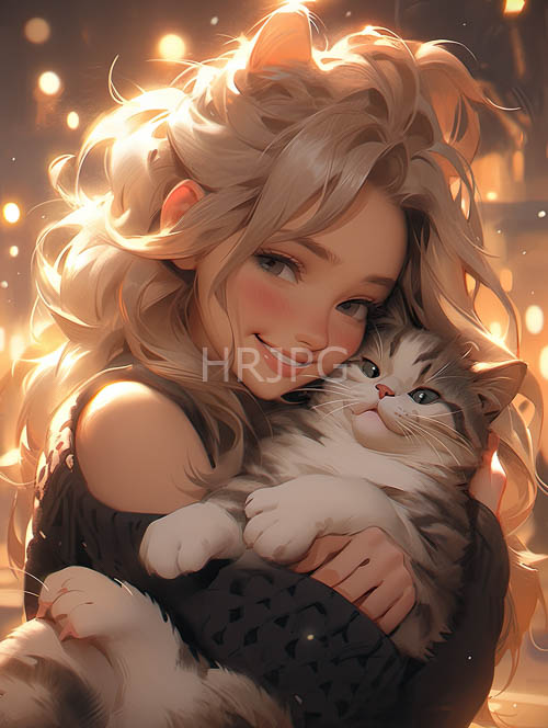 framed by wavy blonde hair in intimate studio setting with diffused background light
