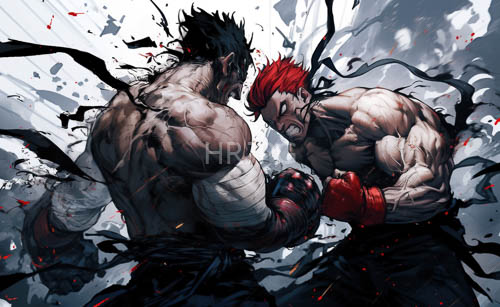 muscular physiques ripping beneath bronzed skin in frenzied combat arena chaos