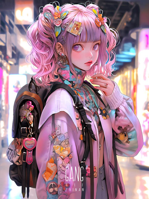lush meadow flowers intricately woven into curly locks pastel clothing and delicate patterns