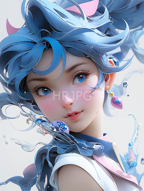 animestyle girls delicate features illuminated by soft luminescence in a serene garden setting