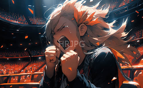 female fighters fierce determination in a swirling vortex of color and motion