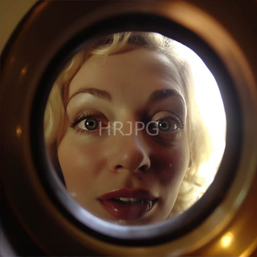 antique frame cradles subjects porcelainlike complexion with red lip curves and blue eyes