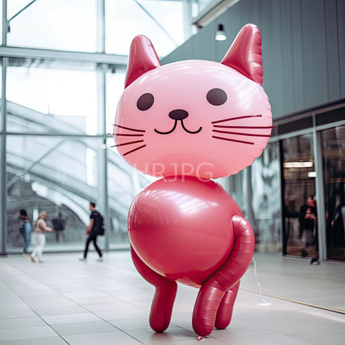 High Resolution: Feline Formations Take Shape Amidst Shopping Mall Corridor Reflections download. | HRJPG.com