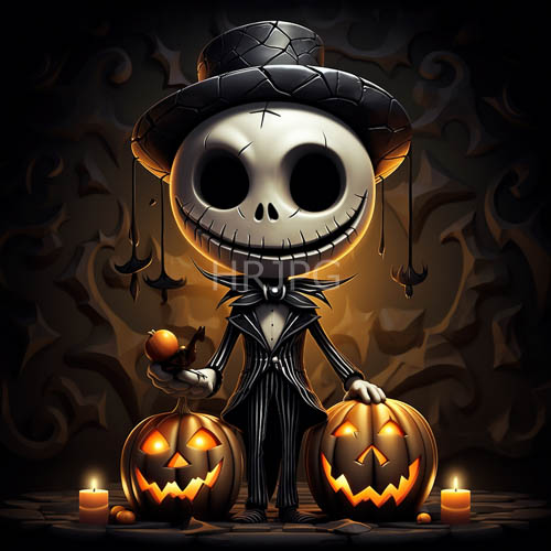 macabre masquerade of a skeletal figure in mysterious black attire