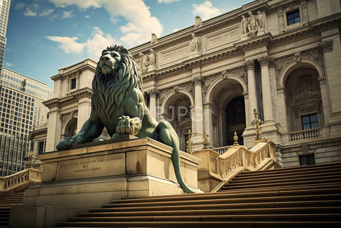 High Resolution: ClassicalStyle Building Enveloped by Majestic Arches and Ornate Stonework download. | HRJPG.com