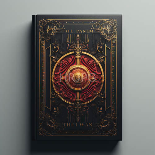 High Resolution: Intricate Patterns Dominating Ornate Books Cluttered Wooden Desk Setting download. | HRJPG.com