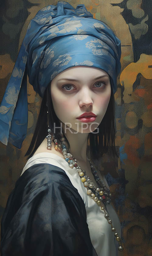 High Resolution: Patterned headscarves shade facial features under studio spotlighting download. | HRJPG.com