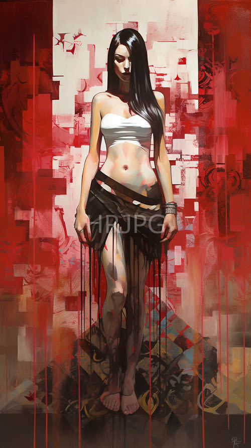 flickering studio lights dance upon the worn wooden floorboards beneath her feet