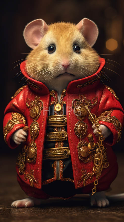 hamsters weathered paws rest on ornate velvet amidst earthy wooden tones