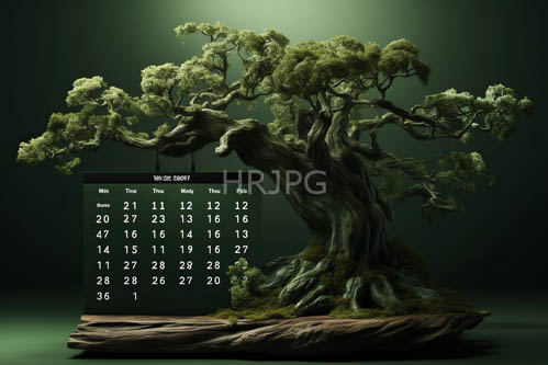 mosscovered tree trunks twist amidst dense green foliage amidst weathered rock base