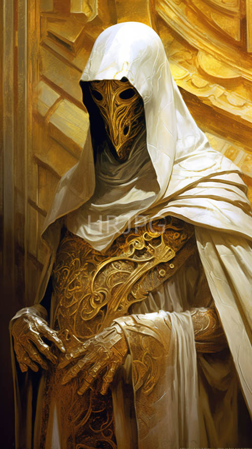 ancient egyptianinspired figures in golden armor against warm yellow desert backgrounds