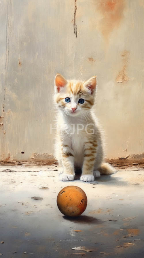 furry feline forms amidst weathered concrete and beige urban decay