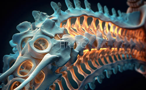 High Resolution: Intricate Human Anatomy Illuminated Spine Vertebral Column Complex Beauty download. | HRJPG.com